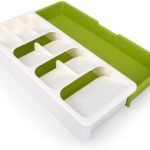 Casey Cutlery 9 Compartments Drawer Organizer Colour Cream