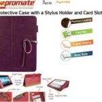 Promate Agenda Premium Protective Leather Case with Stylus