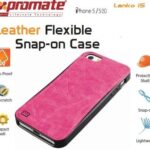 Promate Pink Lanko.i5 Hand Crafted Leather Case