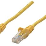 Intellinet Yellow CAT5E U-UTP 0.25m Patch Cable