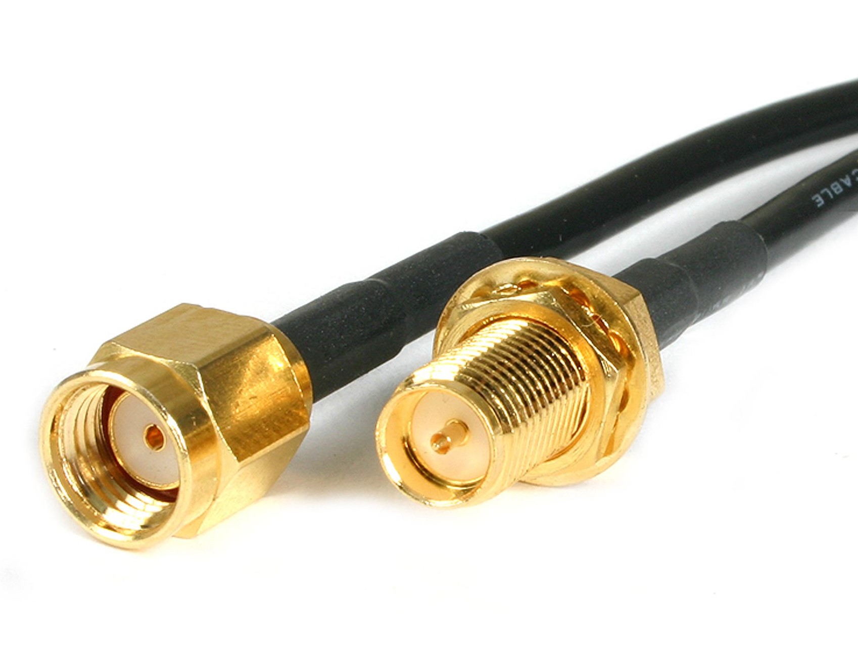 790406 Intellinet Antenna SMA plug to Reverse SMA plug Cable - Image 1