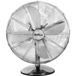 Alva Air 30cm Chrome Metal Desktop Fan
