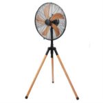 Alva Air 40cm Wooden Finish Tripod Fan 50w