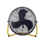 Alva Air 50cm Black With Yellow 160w Floor Fan