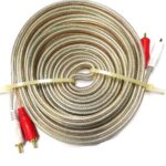 Geeko 5m Braided Dual Cinch RCA Audio Cable