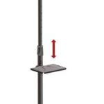 Barkan SW411H 13 Inch To 86 Inches Mobile TV Mount Cart Metal Shelf