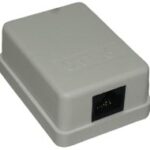 LinkQnet RJ45 CAT6 Single Wall Mount Surface Box
