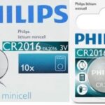 Philips Minicells Battery CR2016 Lithium Sold as Box of 10