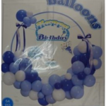 Casey 64pc Blue Birthday Garland Set