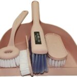 Casey 5 Piece Handheld Dust Pan And Brush Set Pink