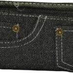 Brainware Black Denim Pencil Case