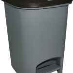 Casey 10 Litre Step On Pedal Waste Bin Grey