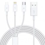 Ezra 3 in1 1meter White Usb Data Cable