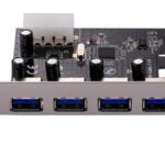 UniQue PCI-e x1 to 4x USB 3.0 Ports Card