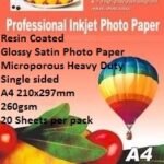 EBox Resin Coated Glossy Satin Photo Paper