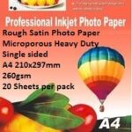 EBox Rough Satin Photo Paper-