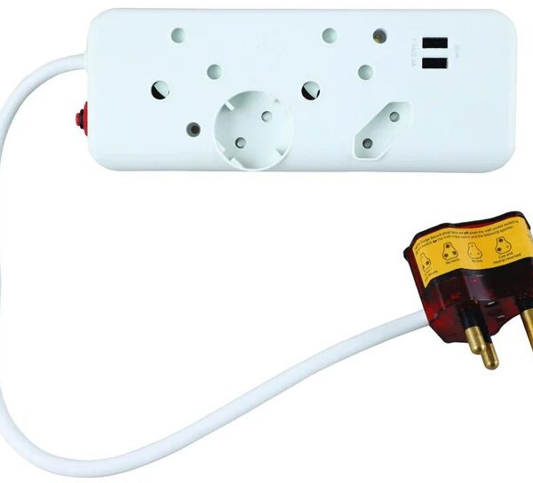 Ellies 4 Way Surge Multiplug Adaptor With USB Ports