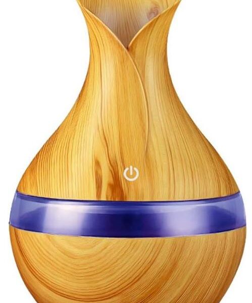 Casey Ultrasonic Aroma Portable Humidifier Light Wood Grain