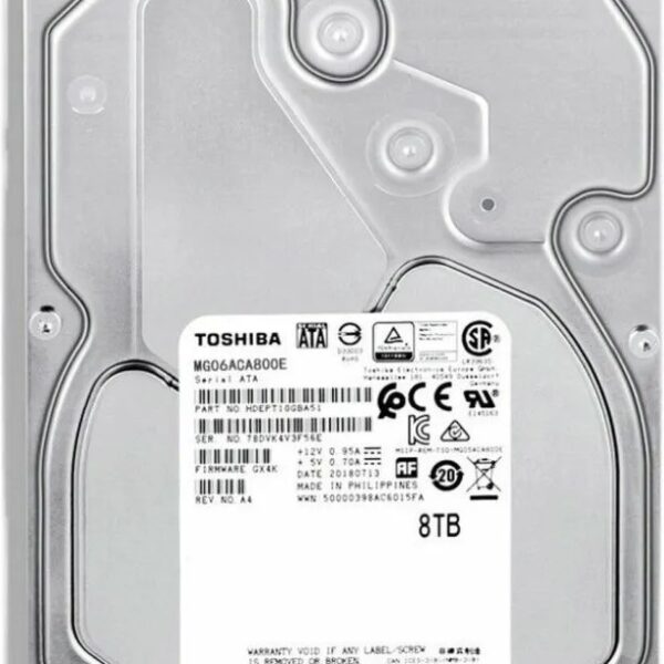 Toshiba Enterprise 3.5 Inch 8TB SATA Hard Drive Disk