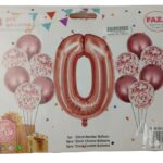 Casey 13pc Rose Gold and White Balloon Set Nr 0