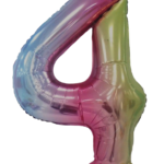 Casey 102cm Rainbow Balloon Number 4