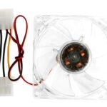 UniQue 80mm Clear Case Fan With Blue LED