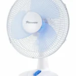 Pineware 30cm White Plastic Desktop Fan