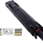 Solarix MC4 PV Inline Fuse Holder 1000VDC with Fuse 30A