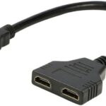 UniQue Male HDMI To Female Dual HDMI Splitter Adapter