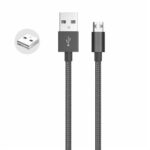 Whizzy Black Reversible Micro USB Charge And Data Sync Cable