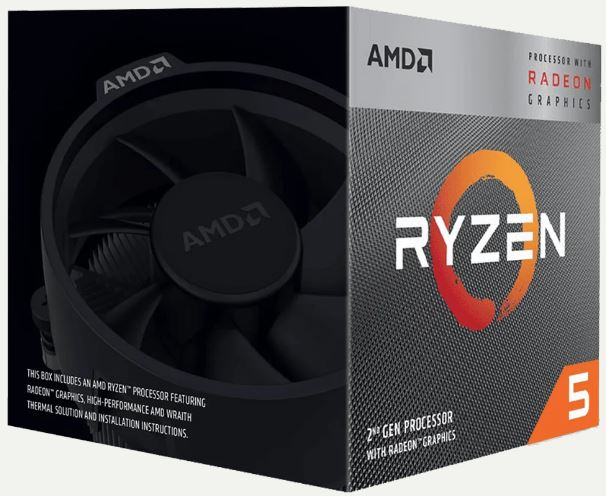 yd3400c5fhbox AMD Ryzen 5 3400G AM4 CPU - Image 1
