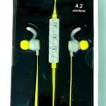 Geeko Wireless Bluetooth Earphones Yellow