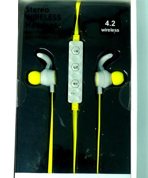 Geeko Wireless Bluetooth Earphones Yellow