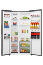 Hisense 541L Side-By-Side Refrigerator With Water Dispenser H680Sit-WD Grey - Image 2