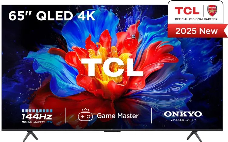 65P8K TCL 65-Inch QLED GOOGLE 144HZ LED TV - Image 1