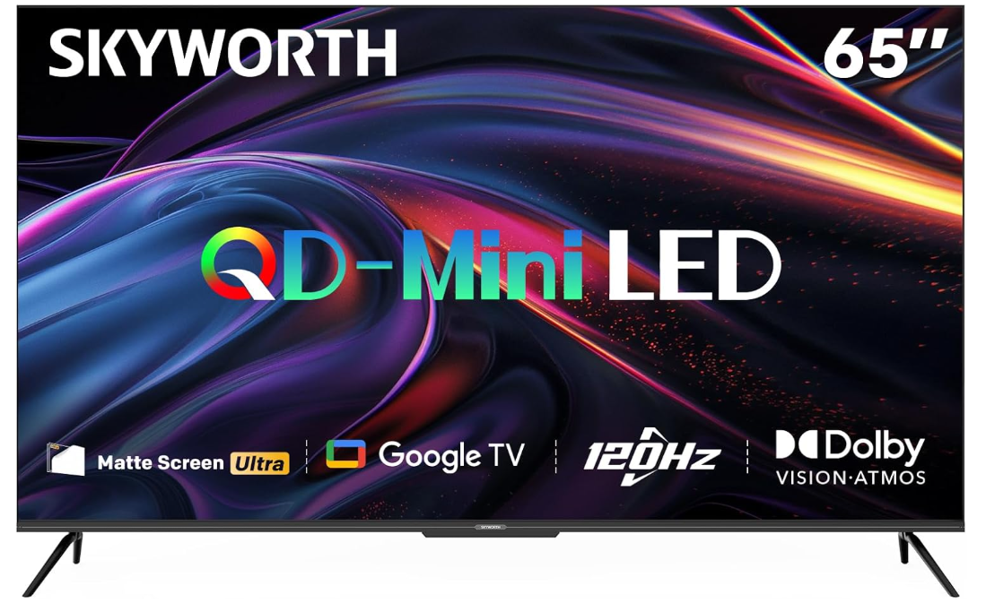 65X6600K Skyworth 65 Inch UHD Mini LED Google TV - Image 1
