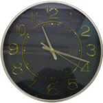 Casey Analog 30cm Round Face Gold Black Wall Watch