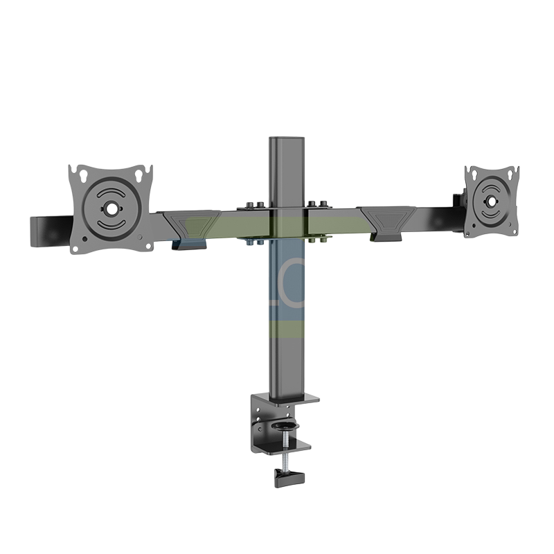 DZ220-J Unique KALOC 17–32 Inch Dual Desk Mount Monitor Arm Bracket - Image 1