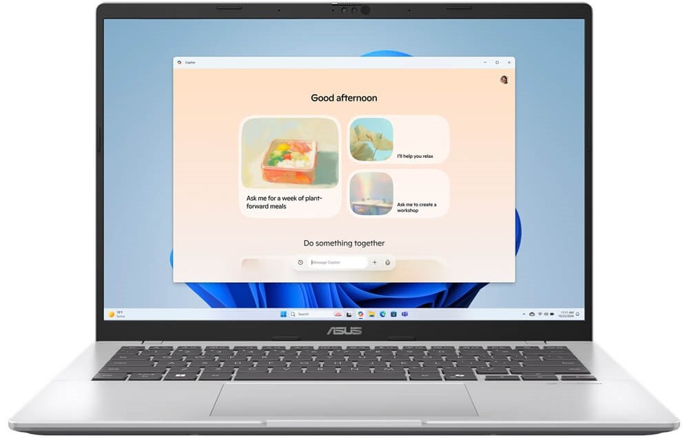 X1407CA-U516512S0W Asus Vivobook 14 X1407 Intel Core Ultra 5 Laptop - Image 1