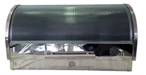 THGTBBIN001 Totally Glass Top Stainless Steel Bread Bin - Image 1