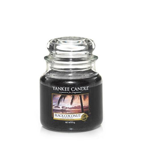 5038580013429 Yankee Candle Black Coconut Medium Jar - Image 1