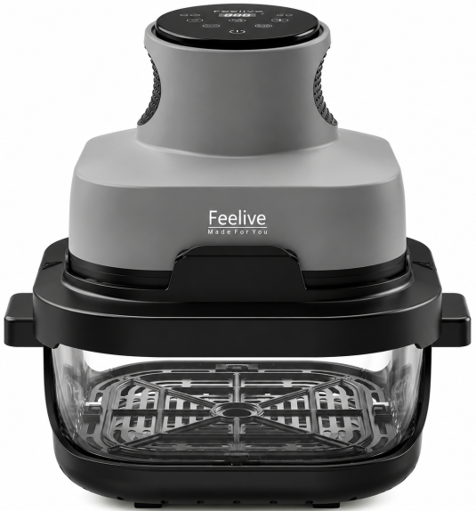 AF534T Feelive Crispy Dual Glass Digital Air Fryer - Image 1