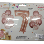 Casey 13pc Rose Gold and White Balloon Set Nr7