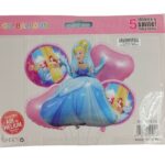 Casey 5pc Princess Themed Birthday Balloon Set